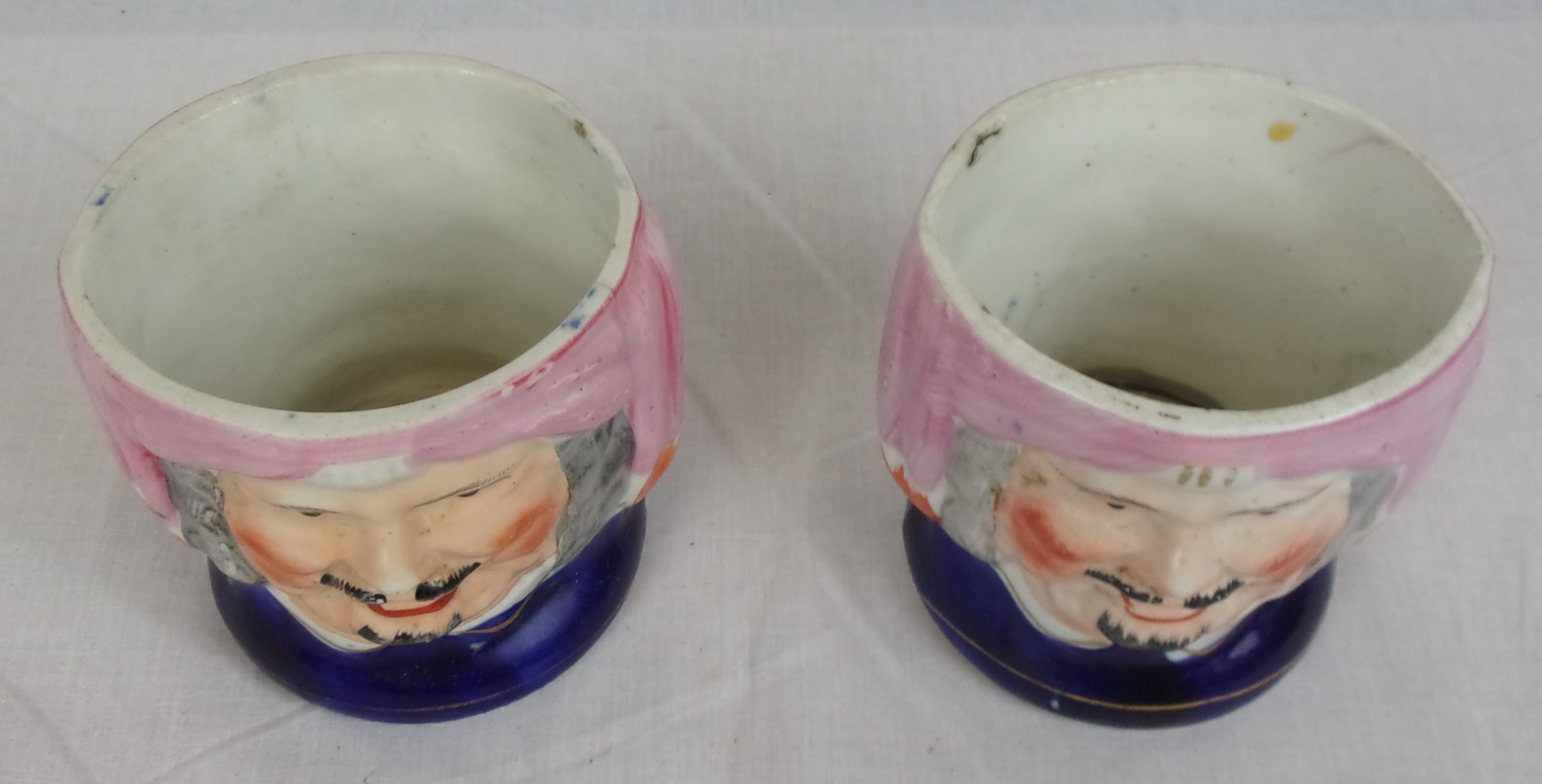 Mid 19th Century Staffordshire Two Face Jug Pair Of A Man In A Turban - Image 4
