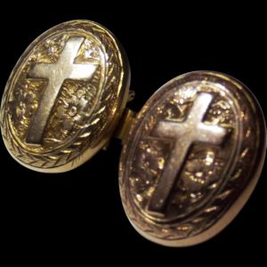 9ct Gold Front Cross Cufflinks