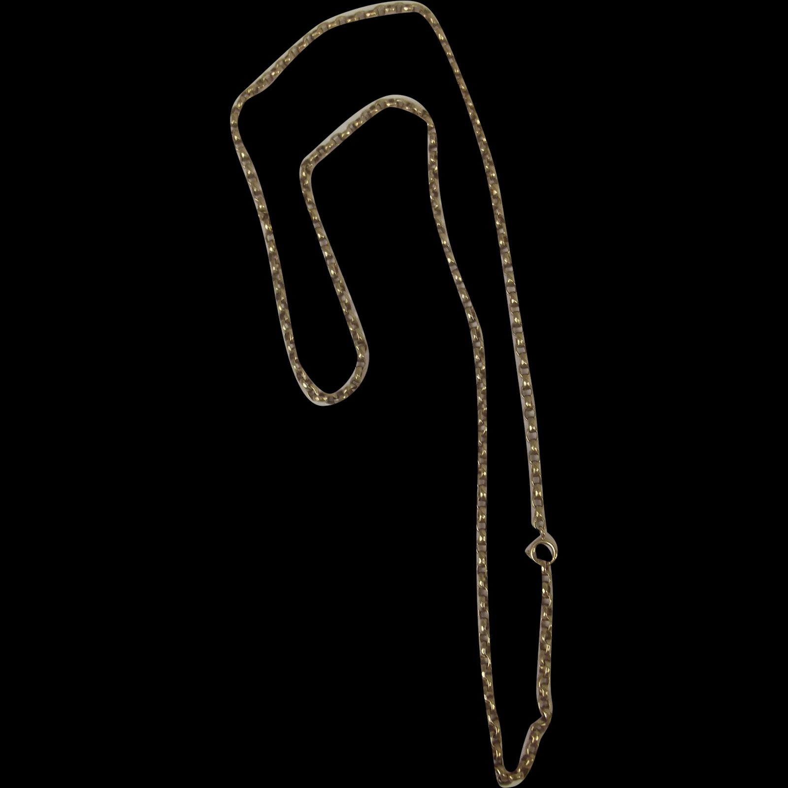 9ct Rose Gold Chain Necklace 28 3/4 Inches