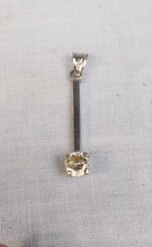 9ct White Gold 0.50 CTW Cubic Zirconia Pendant