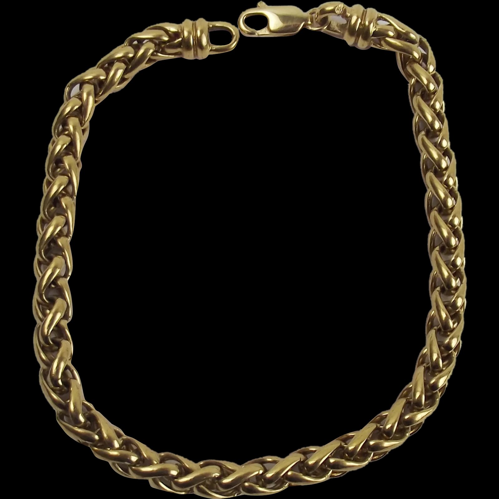 9ct Yellow Gold Rope Link Bracelet