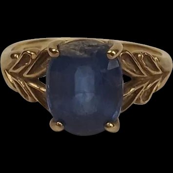 9ct Yellow Gold Topaz Ring UK Size N+ US 6 ¾