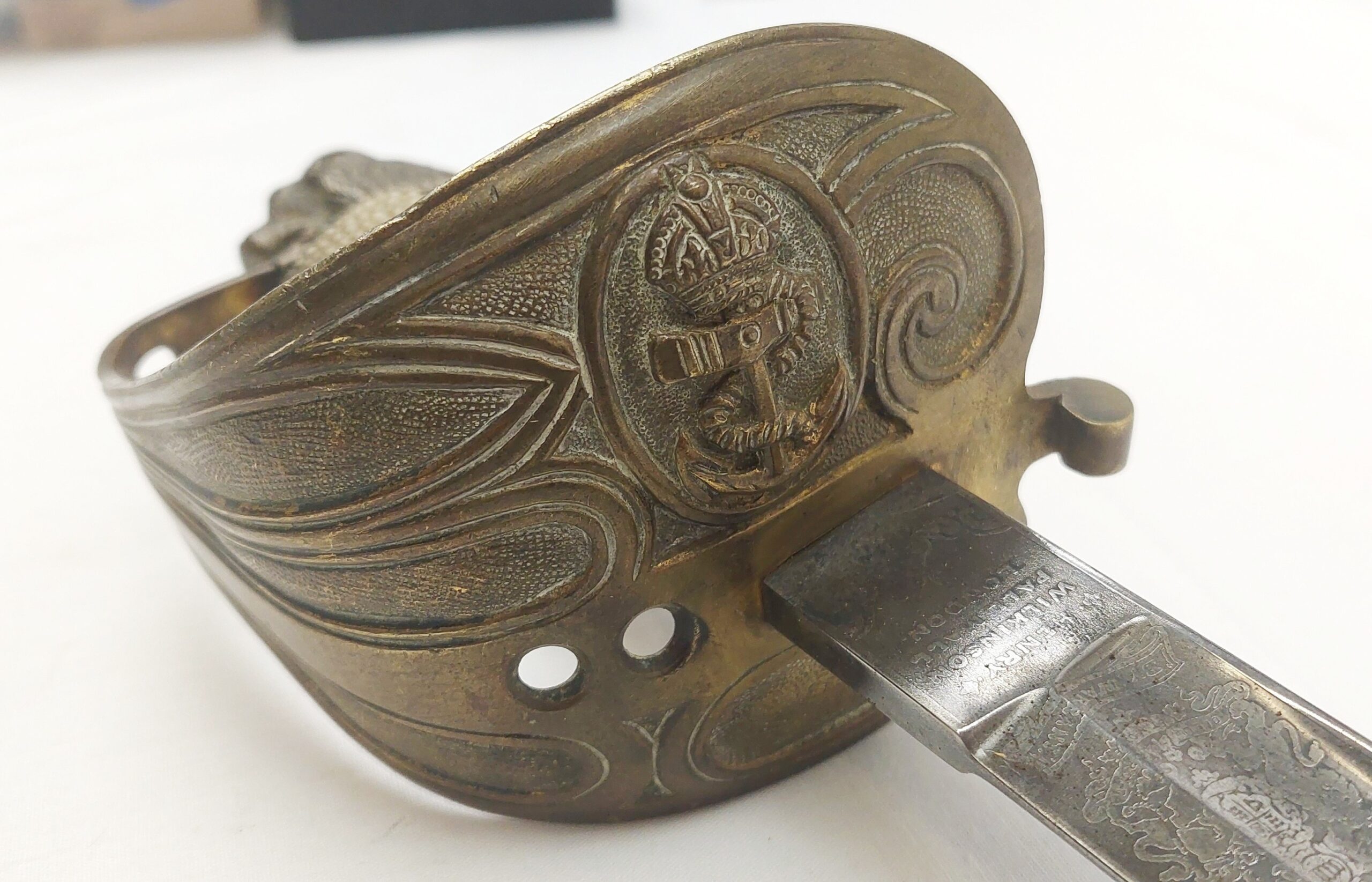 A Post 1902 Royal Naval Officer’s Sword And Scabbard With Serial No - Image 21
