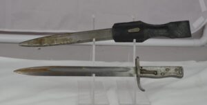 WW1 Rare Model Ersatz Gew98 Bayonet By F Koeller & Son Incl Frog & Scabbard