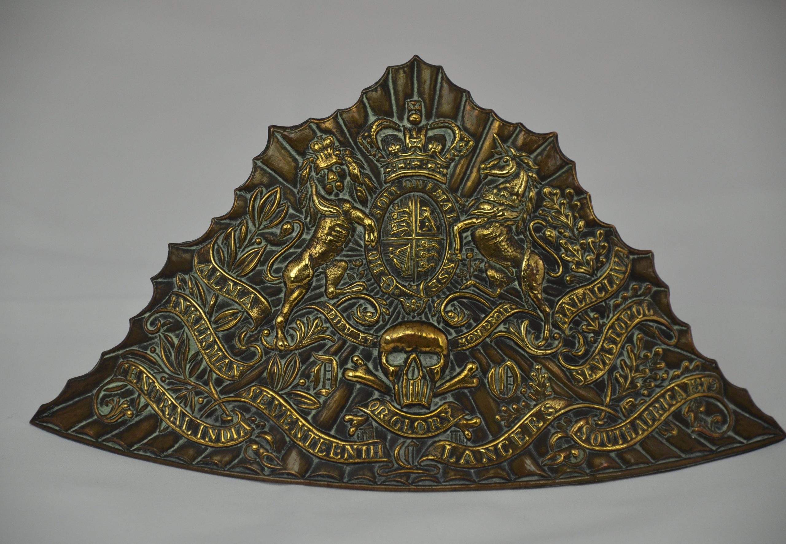 17th Lancers Other Ranks Brass Shako Badge