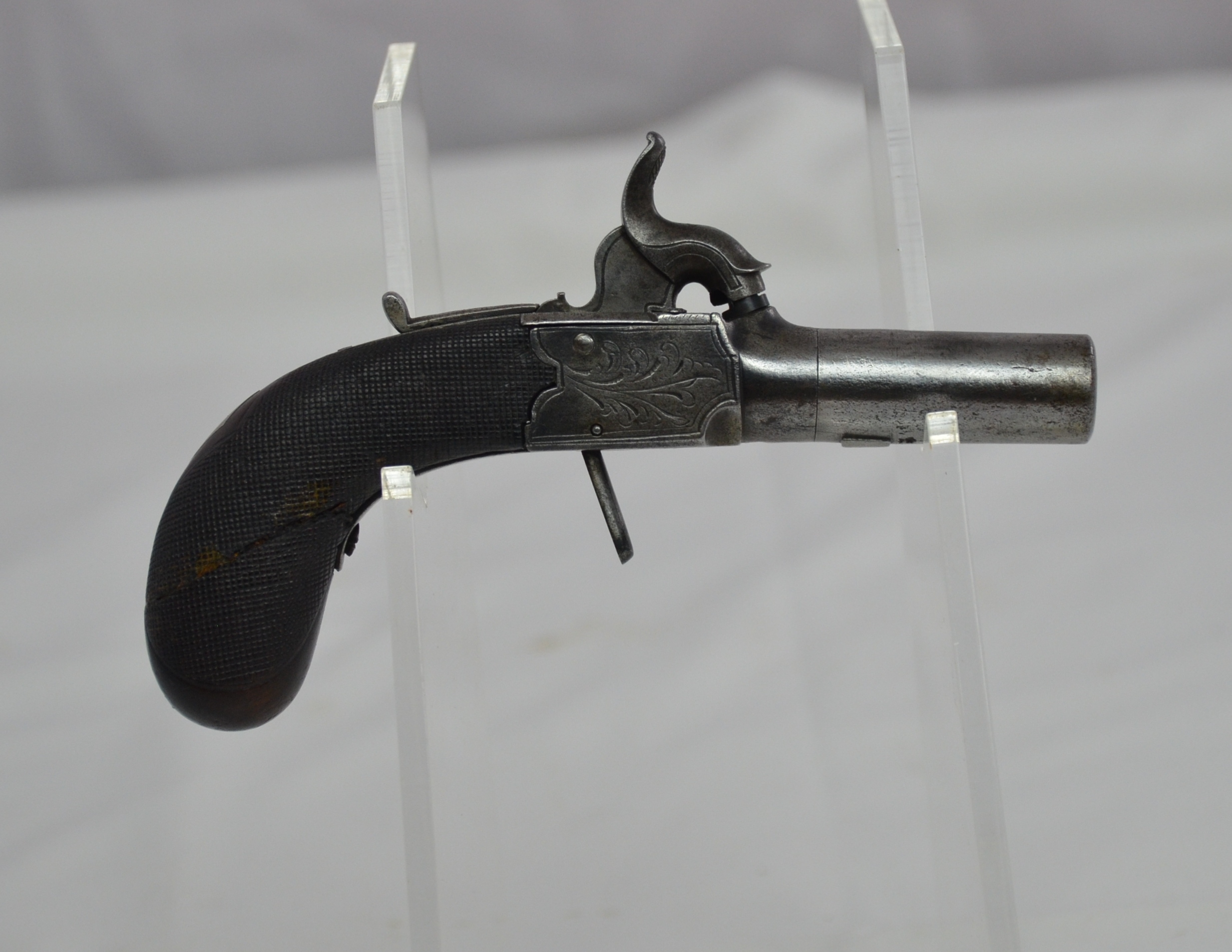 Early 19th Century Boxlock Percussion Muff Pistol - Image 3