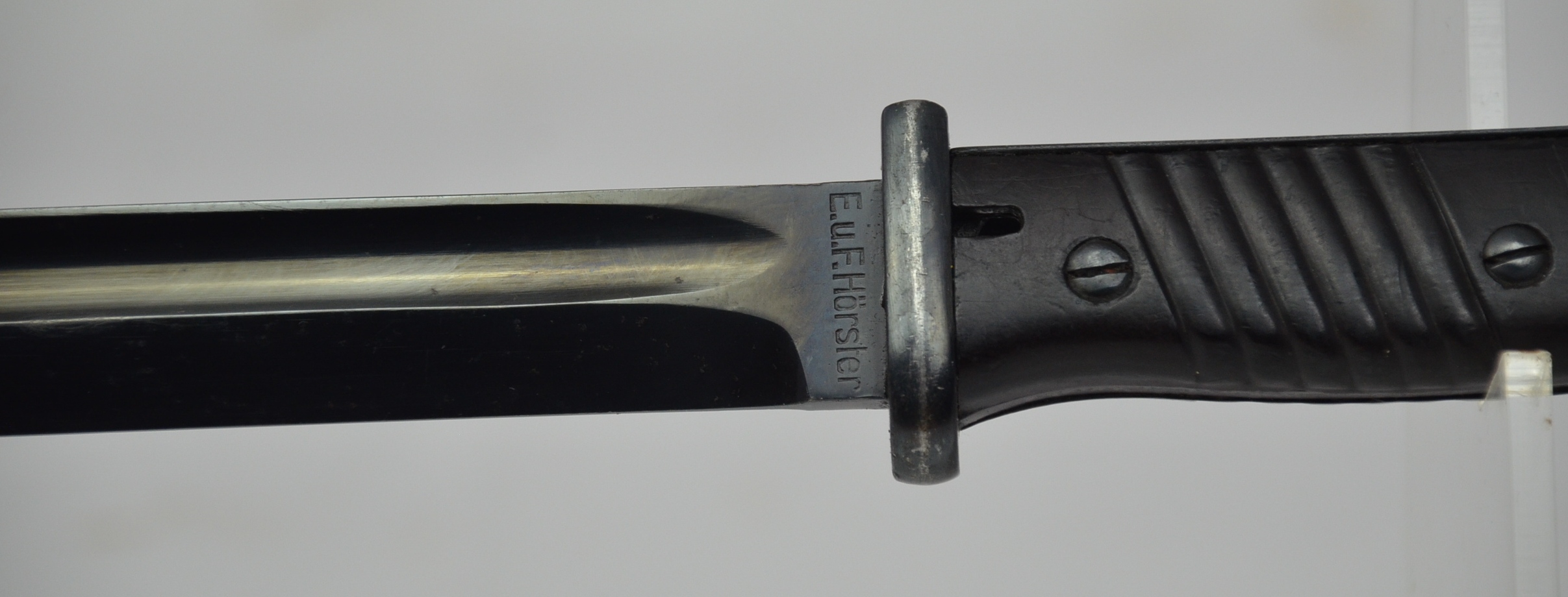 WW2 German K98 Bayonet With Perfect Horster Blued Blade Including Scabbard And Frog - Image 4