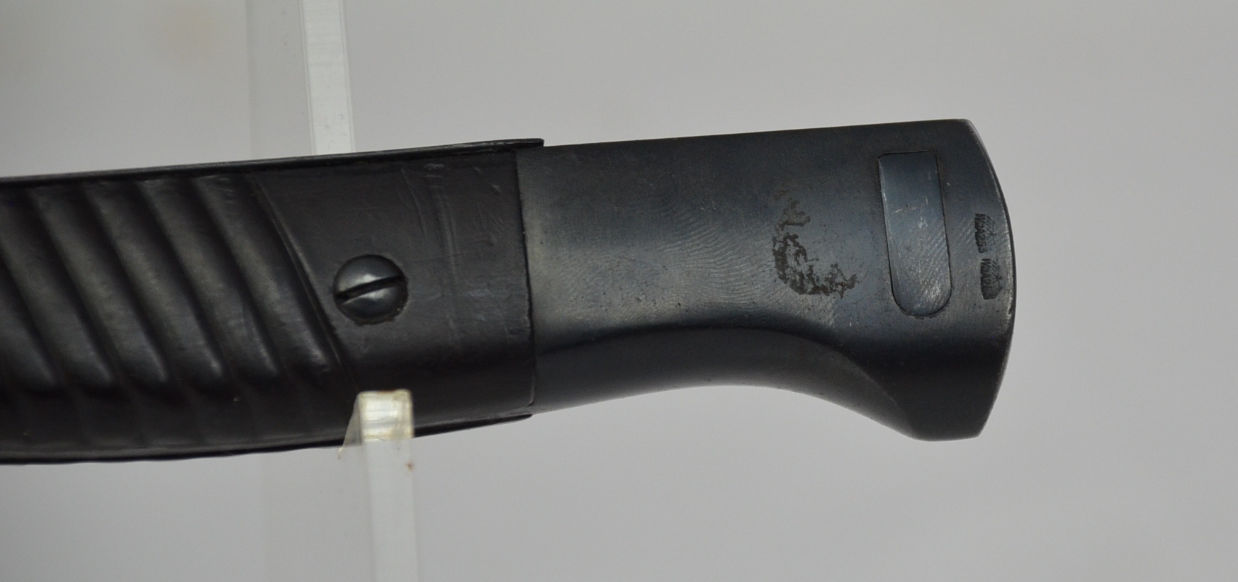 WW2 German K98 Bayonet With Perfect Horster Blued Blade Including Scabbard And Frog - Image 5