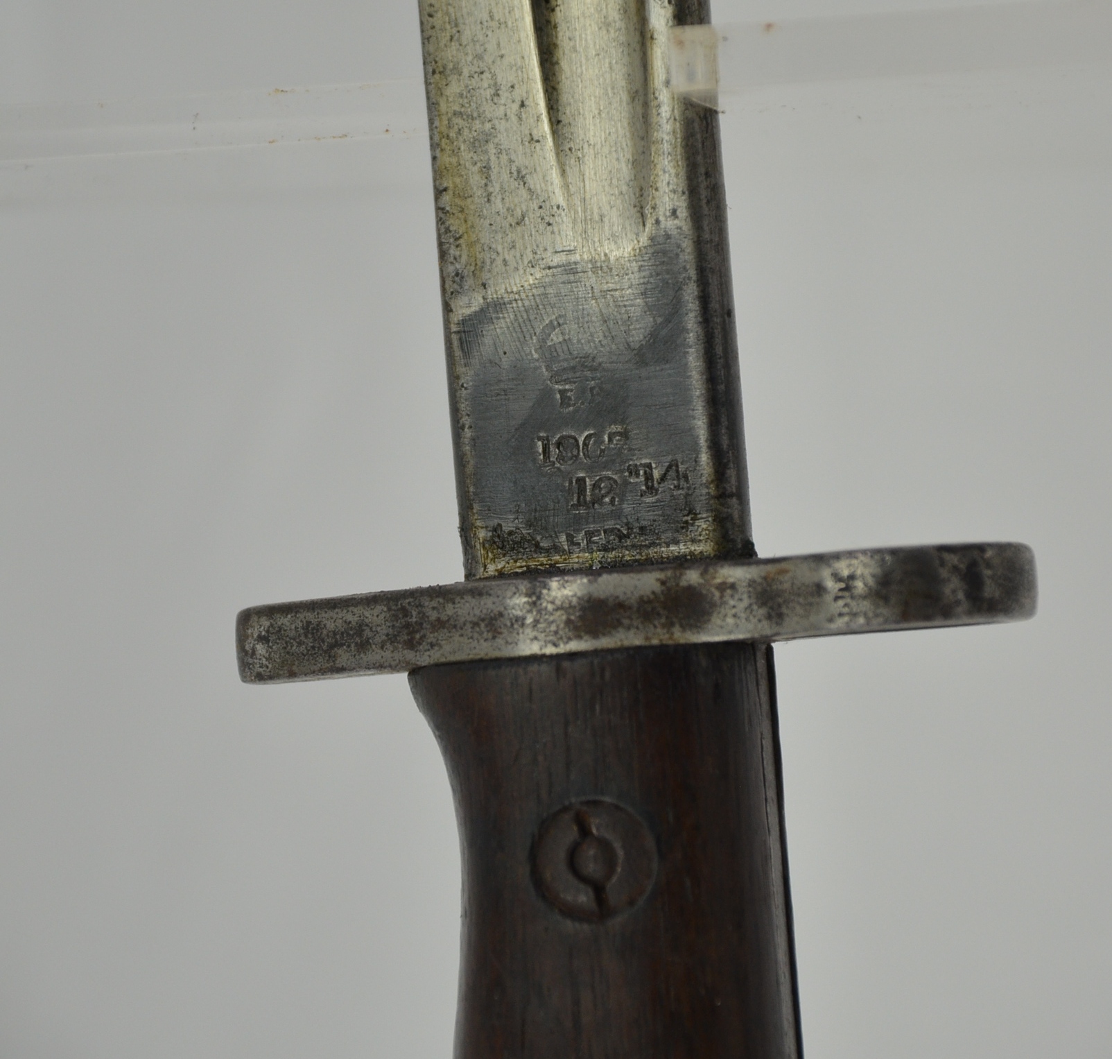 WW1 1907 Enfield Bayonet With Leather Scabbard For SMLE - Image 5