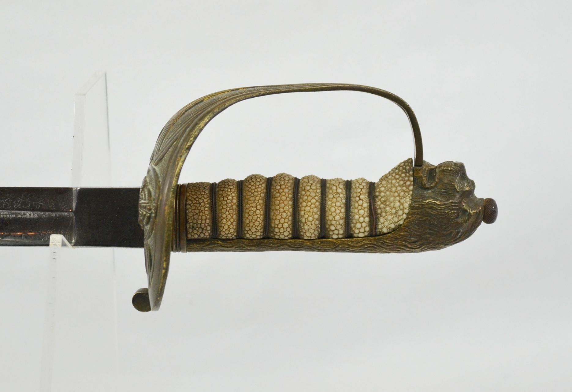 A Post 1902 Royal Naval Officer’s Sword And Scabbard With Serial No - Image 15