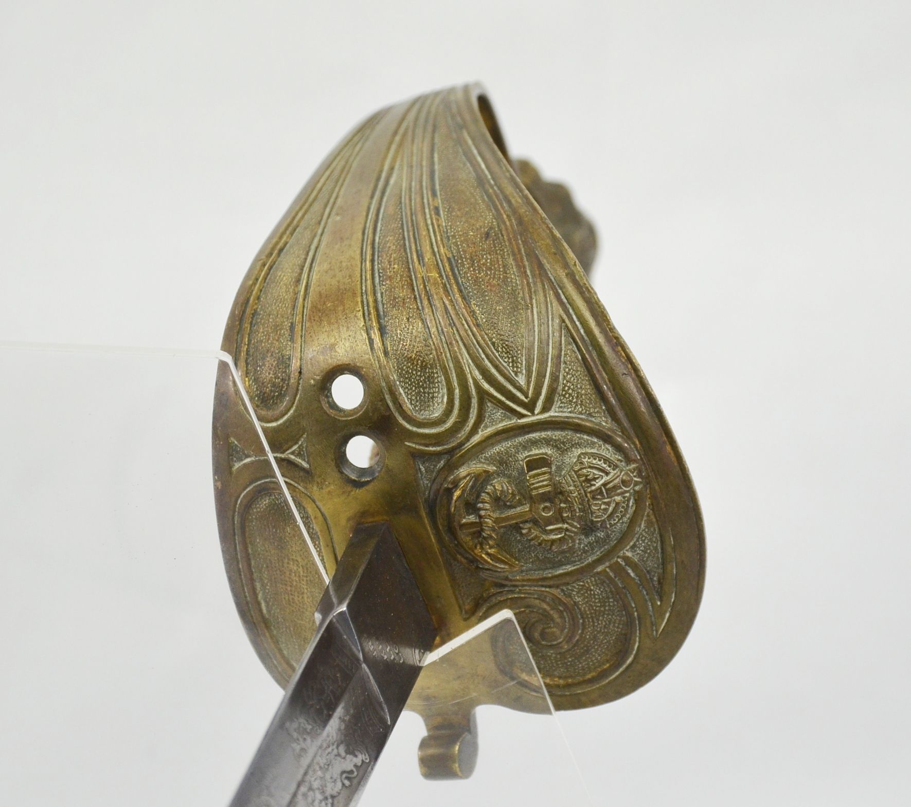 A Post 1902 Royal Naval Officer’s Sword And Scabbard With Serial No - Image 19