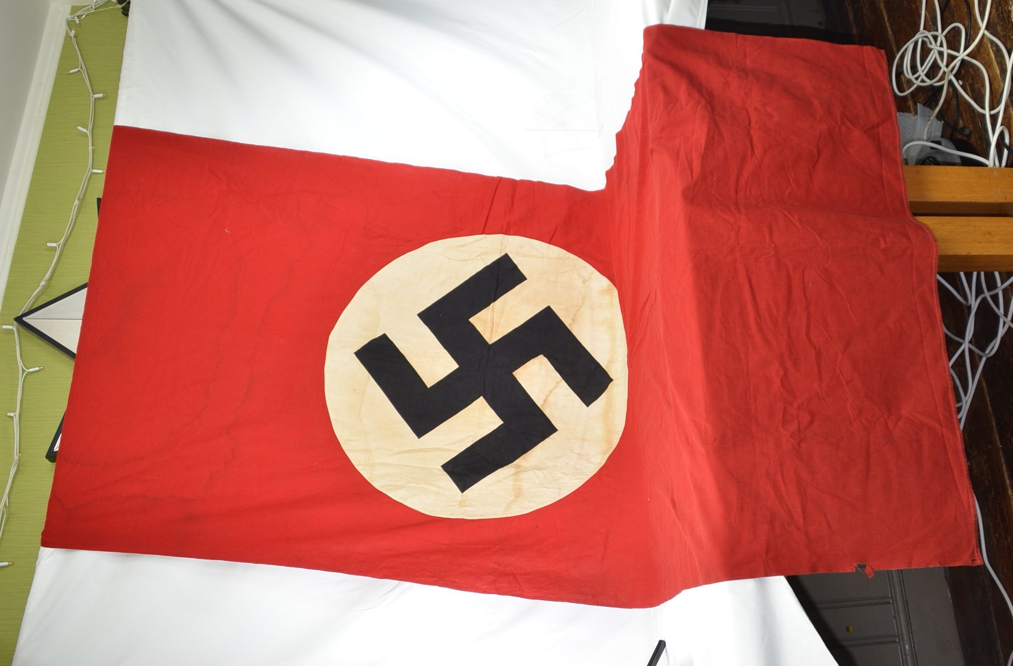 Large Double Sided Nazi Party Banner Original
