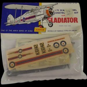 Airfix 1/72nd Scale Series 1 Gloster Gladiator Type 2 Bagged Kit 1959
