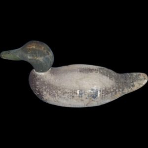 An Early American Polychrome Painted Wooden Decoy Duck