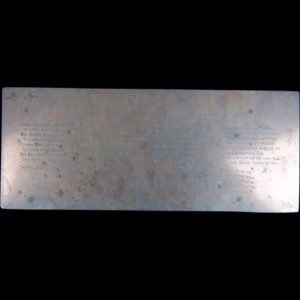 An Engraved Copper Plate of Patriotic & Coronation Poetry Circa 1911