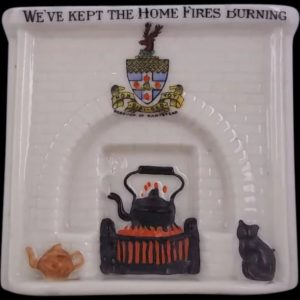 Arcadian Crested China Of Fireplace, Borough Of Hampstead