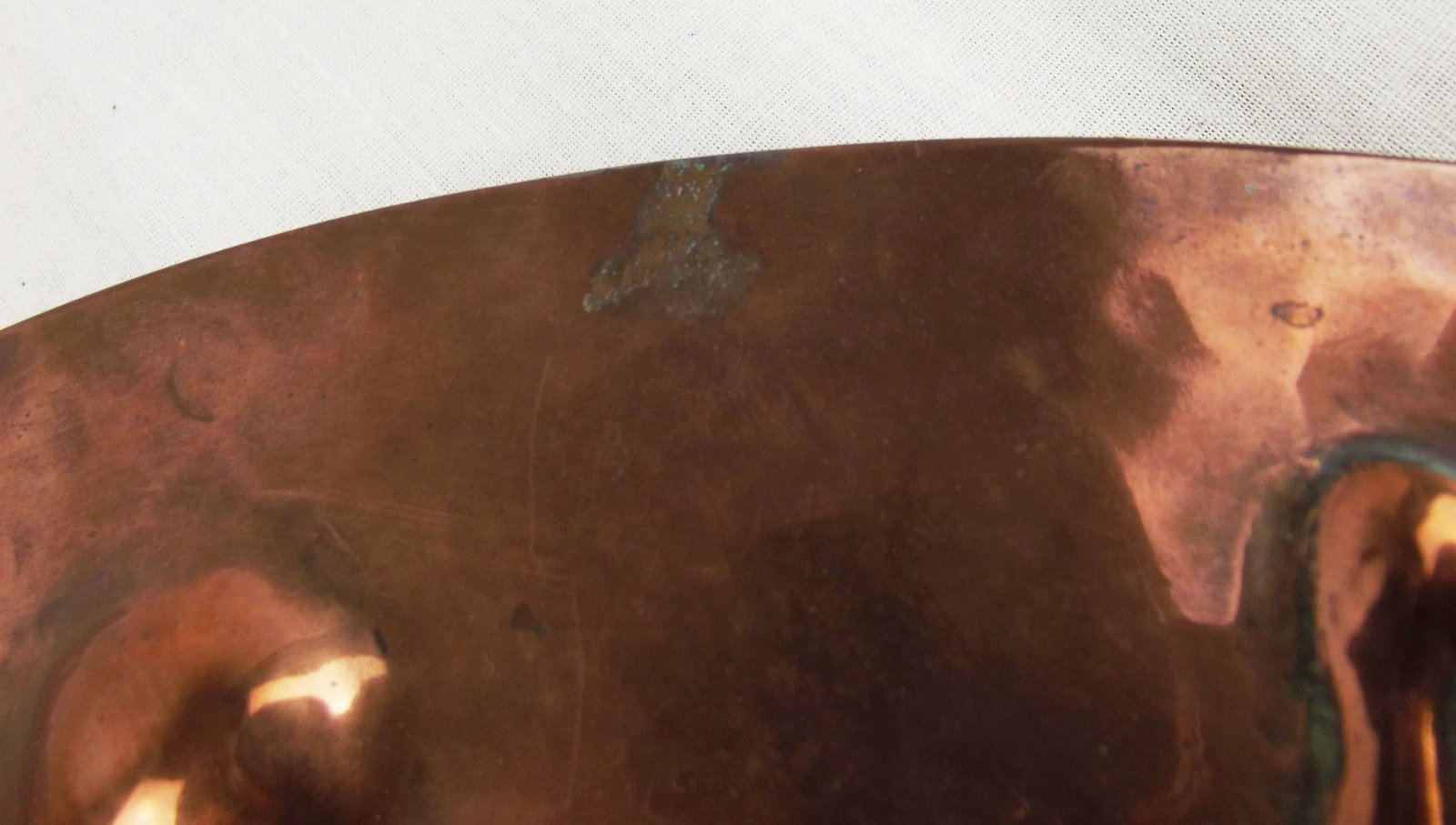 Arts And Crafts Copper & White Metal Dish - Image 4