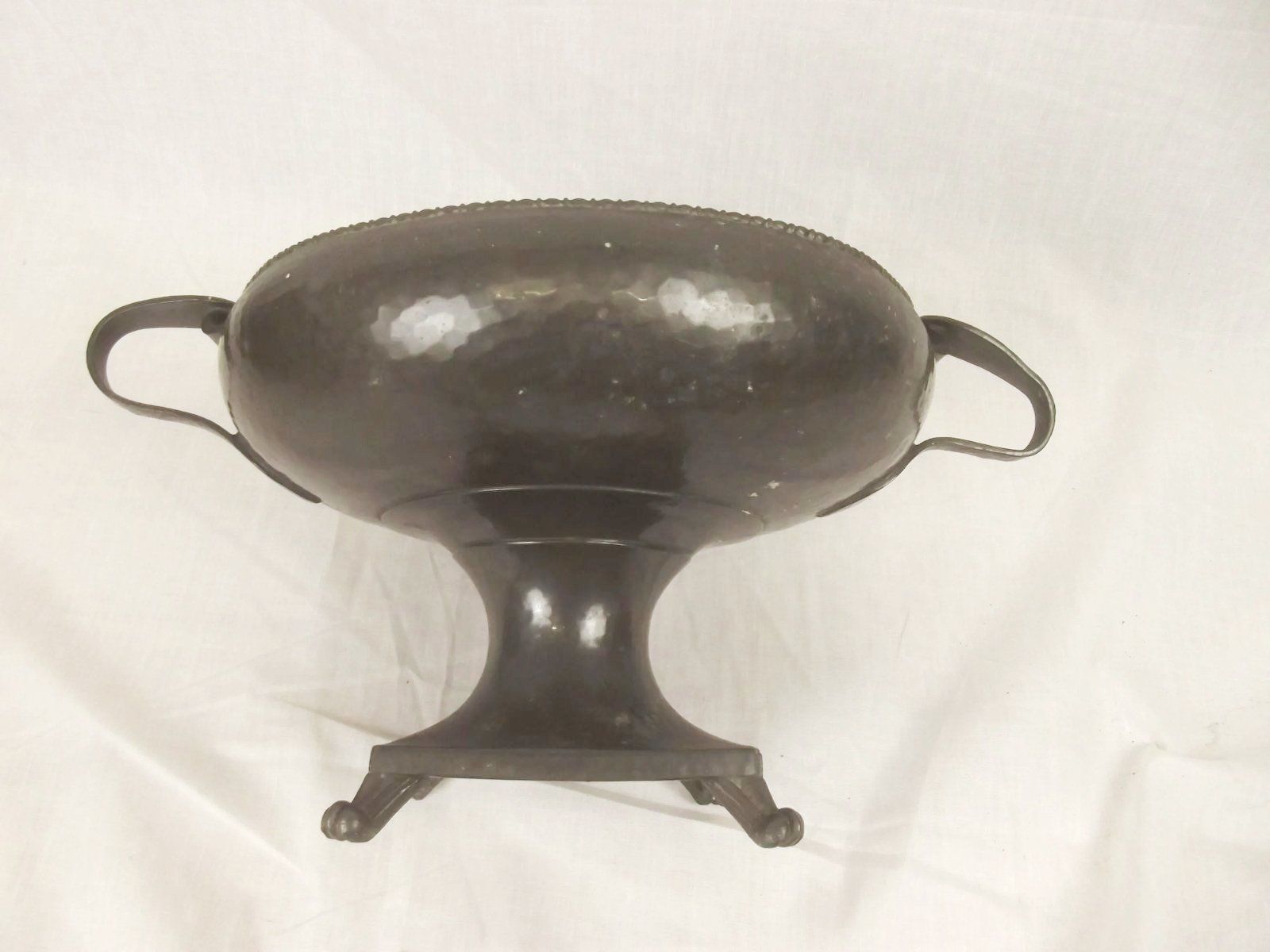 Arts & Crafts Pewter Centre Piece With Twin Handles - Image 2