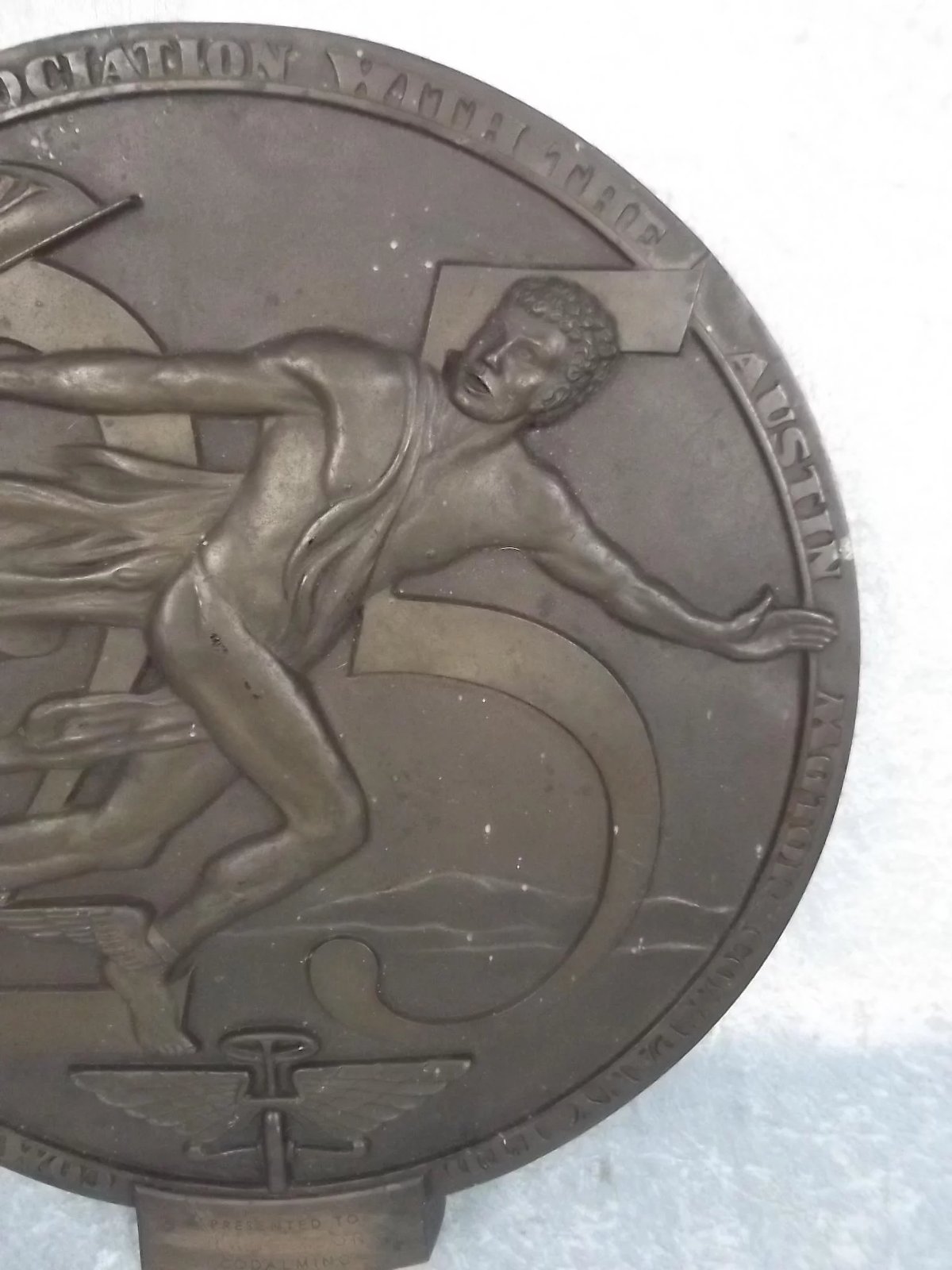 Austin Motor Company 25 Years Commemorative Bronze Plaque - Image 4