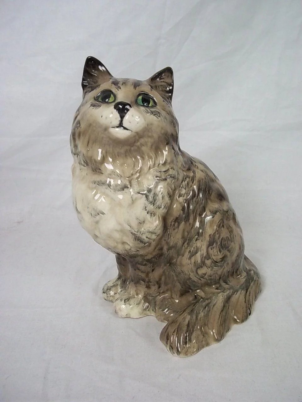 Rare Beswick Grey Stripe Pattern Persian Cat No1867 by Albert Hallam - Image 2