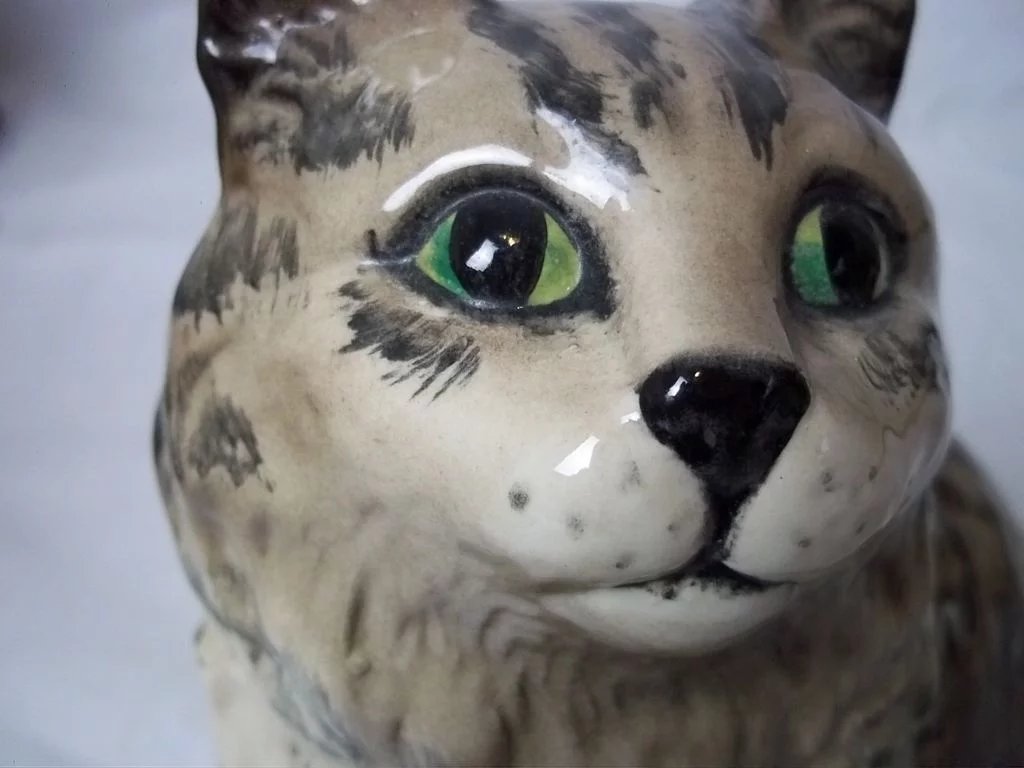 Rare Beswick Grey Stripe Pattern Persian Cat No1867 by Albert Hallam - Image 9