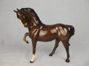 Beswick Porcelain Figure Of A Prancing Stallion Horse Model 1549