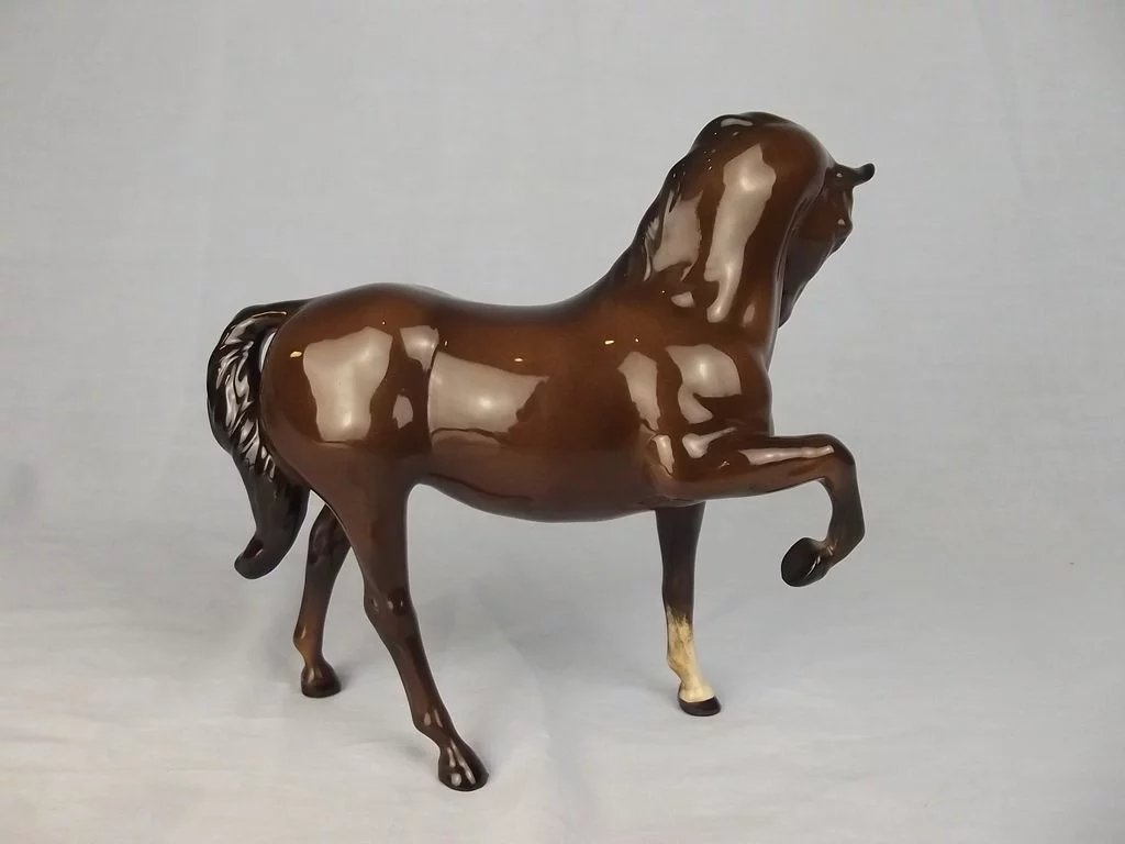 Beswick Porcelain Figure Of A Prancing Stallion Horse Model 1549 - Image 3