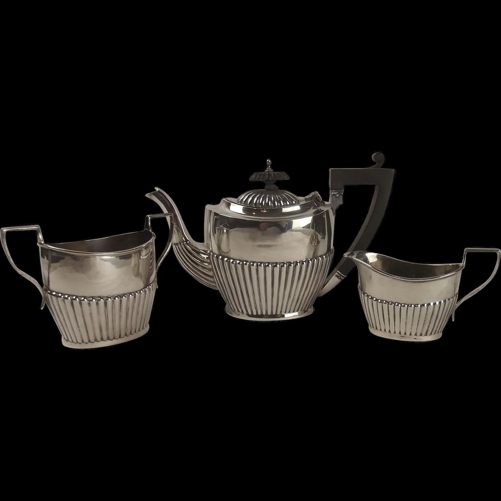 Birmingham 1924 Three Piece Silver Tea Set