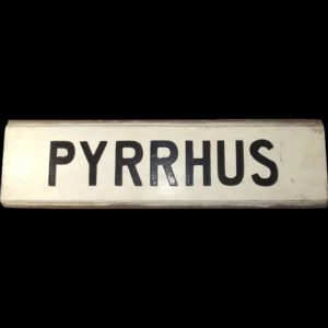 Blue Funnel Line Pyrrhus (1949) Cargo/Liner Name Board