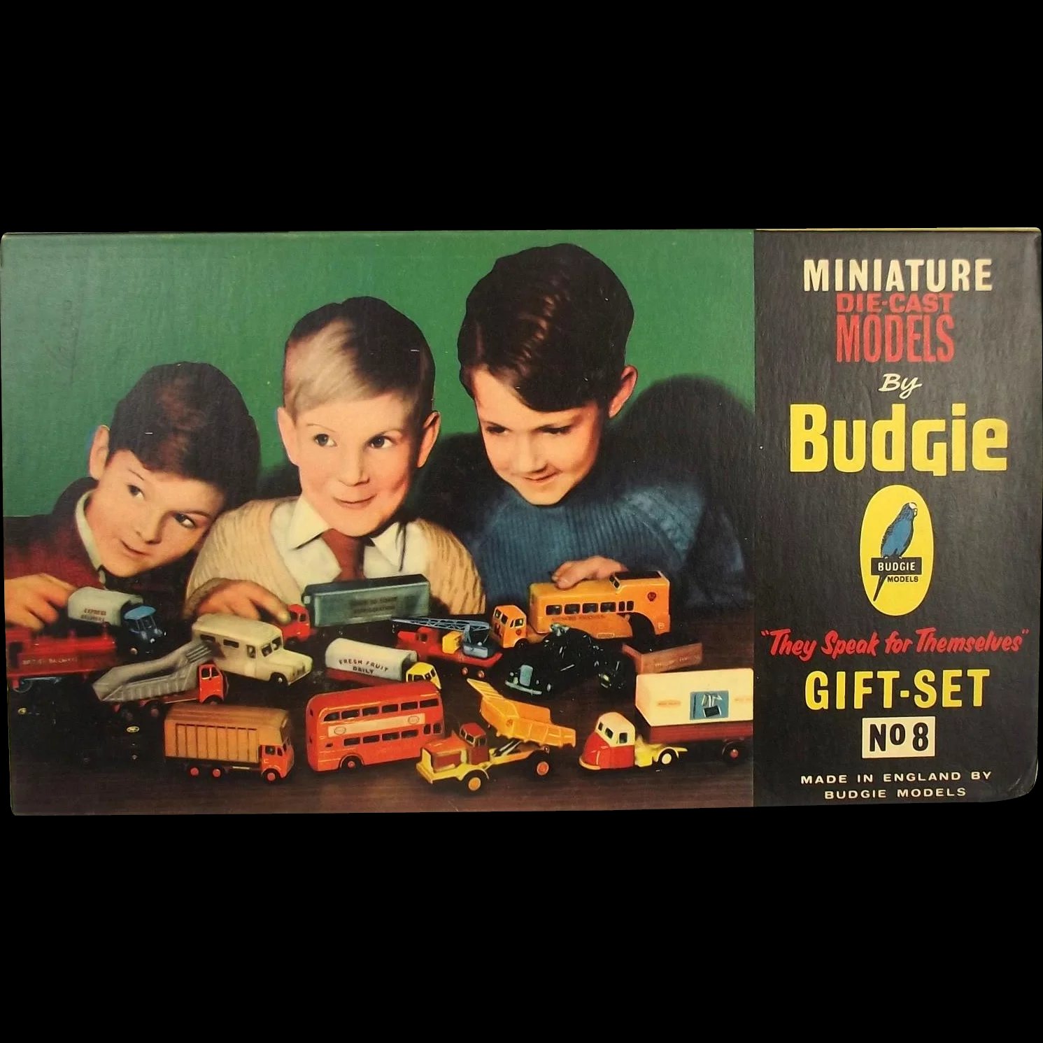 Boxed Budgie Toys Gift Set 8 Miniature Die-Cast Models