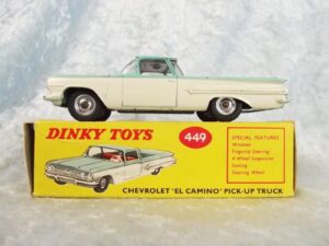 Boxed Dinky 449 Chevrolet El Camino - Unusual Variant With No Silver Detailing