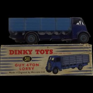 Boxed Dinky 511 Guy 4 Ton Lorry Blue/Blue 1st Type Cab
