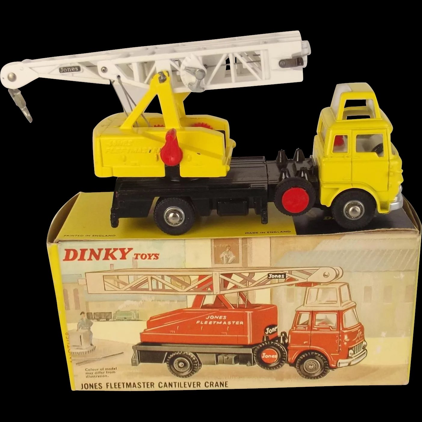 Boxed Dinky Toys 970 - Jones Fleetmaster Cantilever Crane (Yellow)
