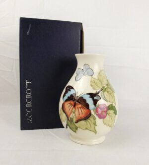 Boxed Moorcroft Butterfly & Brambles Vase c1984