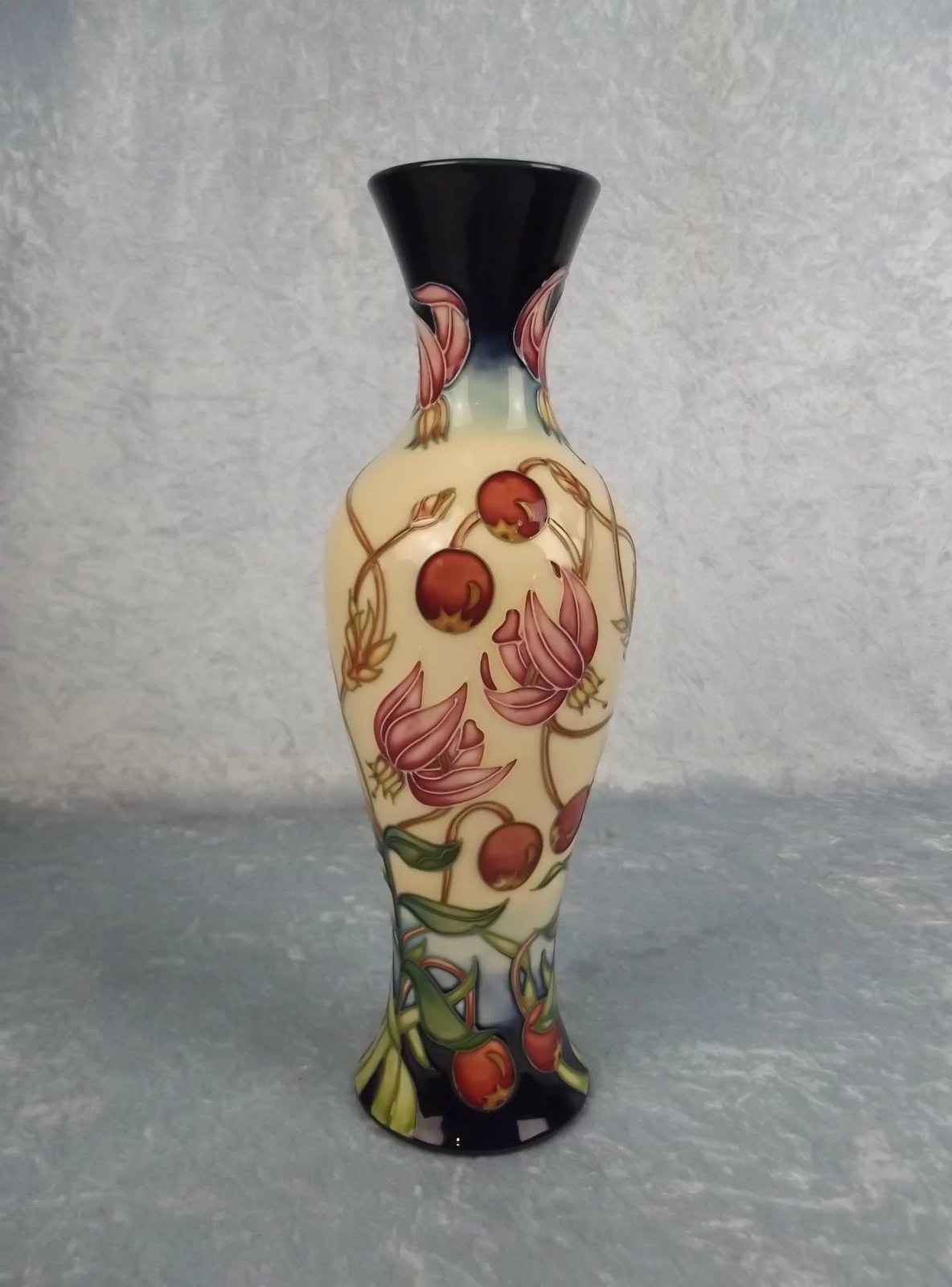 Boxed Moorcroft Party Piece Pattern Vase No. 158/200 - Image 2