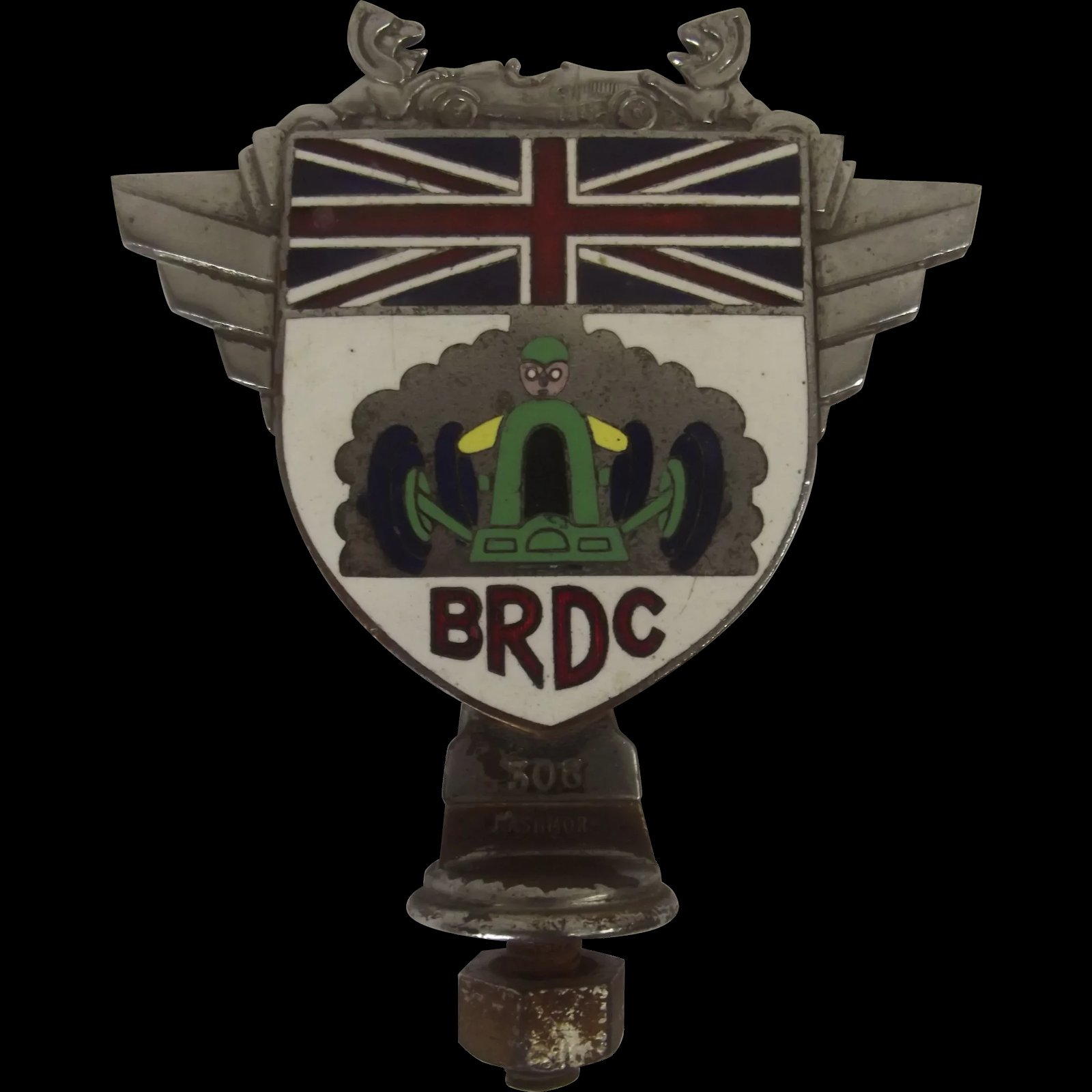 British Racing Drivers Club Car Badge Number 308