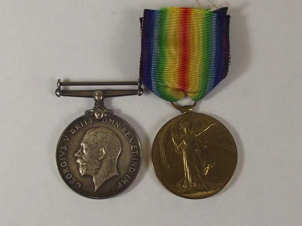 British War & Victory Medal Pair PTE W. Parfitt West Yorkshire Regiment