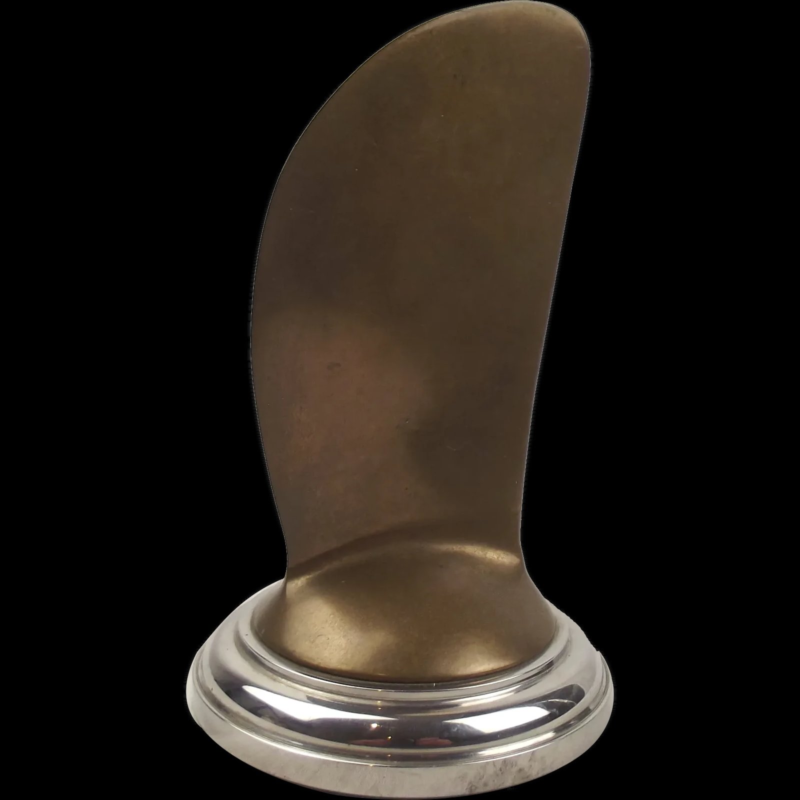 Bronze Propeller Blade Desk Weight