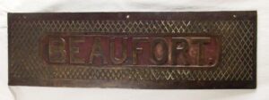 Bronze Treadplate From HMS Beaufort