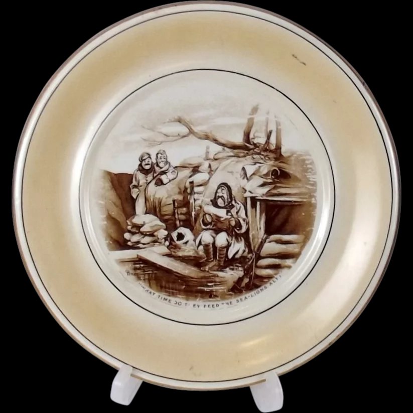 Bruce Bairnsfather "Sea-Lions" Wall Plaque Souvenirs from the Great War
