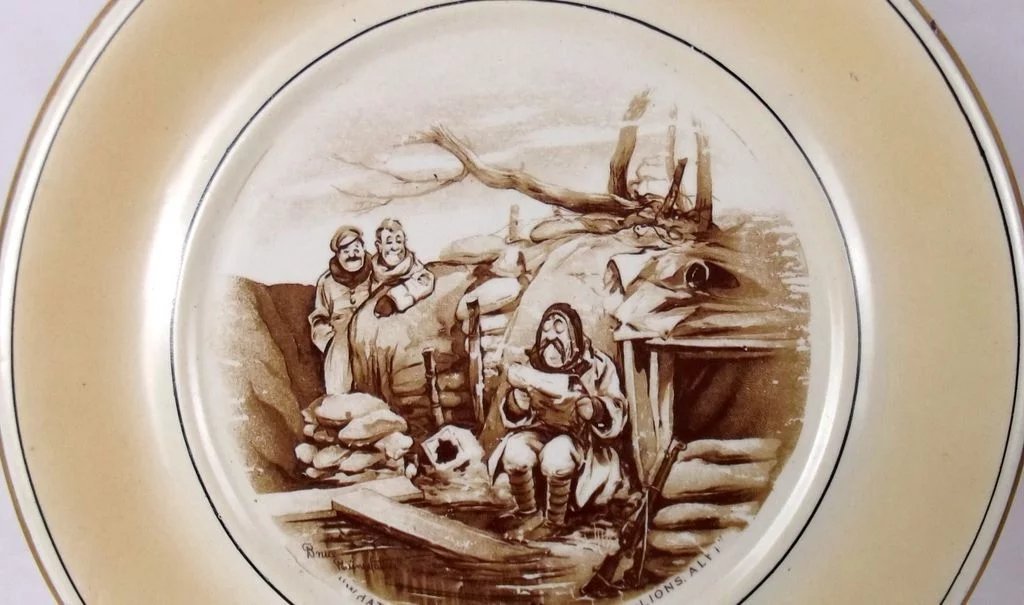 Bruce Bairnsfather "Sea-Lions" Wall Plaque Souvenirs from the Great War - Image 3