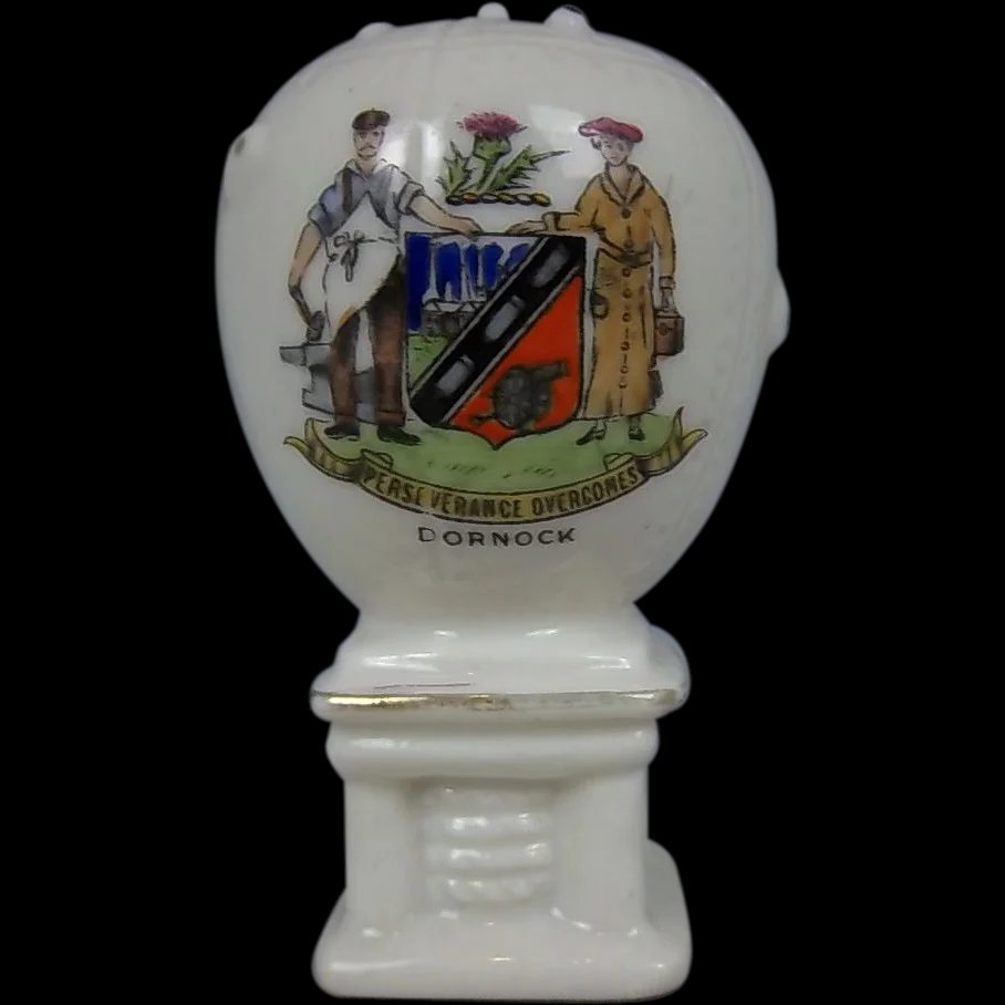 Carlton Crested Model Of WW1 Floating Sea Mine, Dornock