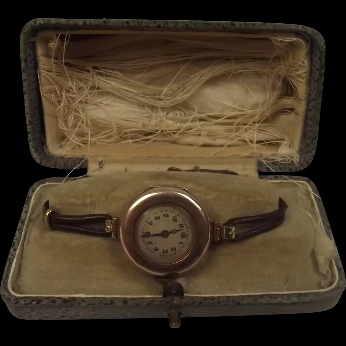Cased Ladies 1920’s 9ct Gold Watch By Etna Watch Co
