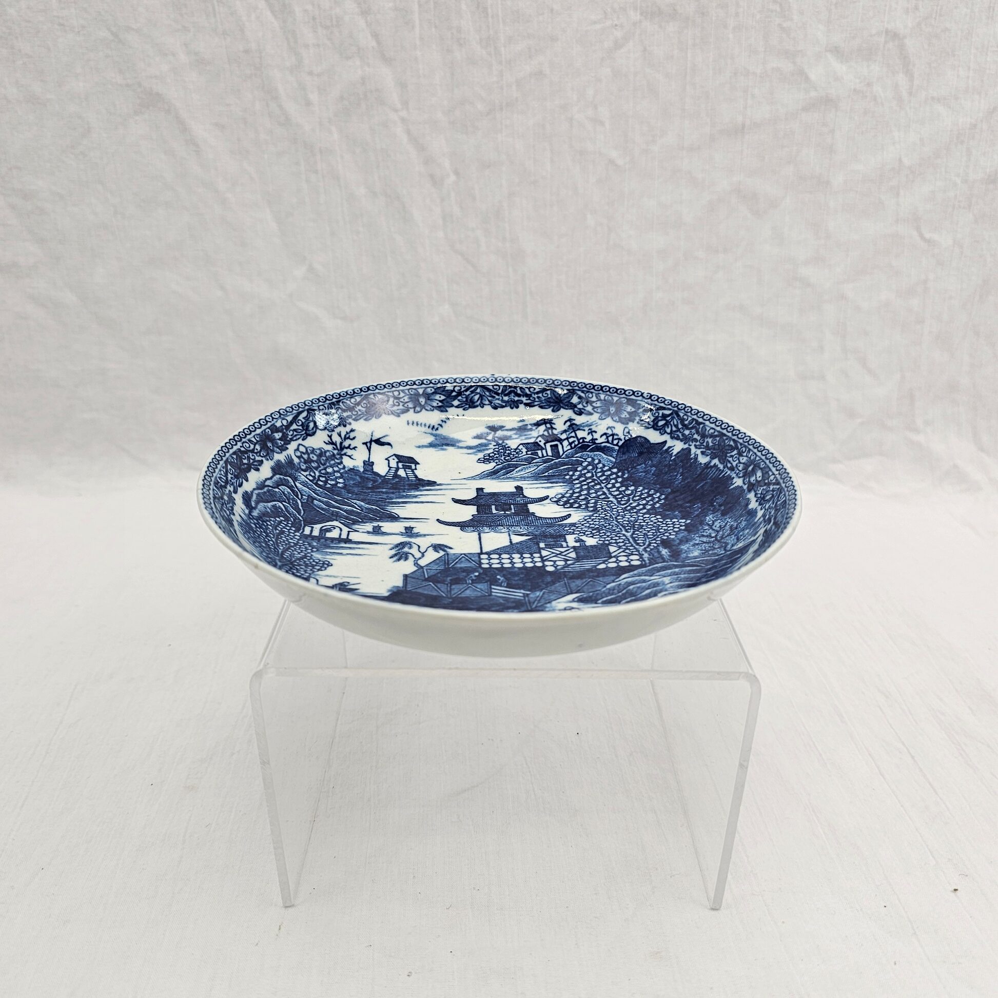 Caughley Blue & White Porcelain Bowl c1780