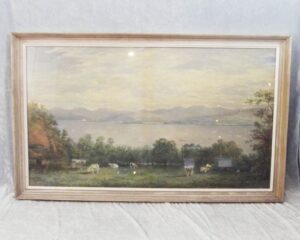 Charles N. Woolnoth R.S.W. (1815-1906) Watercolour Of The Clyde From Broadfield
