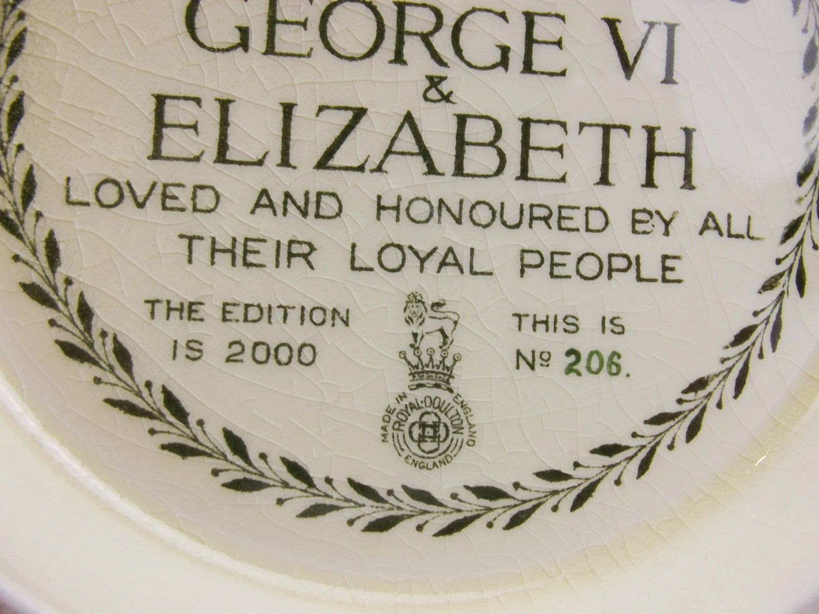 Charles Noke & H. Fenton Royal Doulton George VI & Elizabeth Coronation Loving Cup c1937 - Image 11