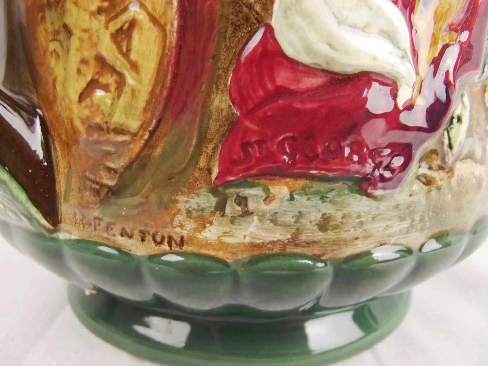 Charles Noke & H. Fenton Royal Doulton George VI & Elizabeth Coronation Loving Cup c1937 - Image 8