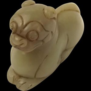 Chinese Ching Dynasty Nephrite Jade Tiger