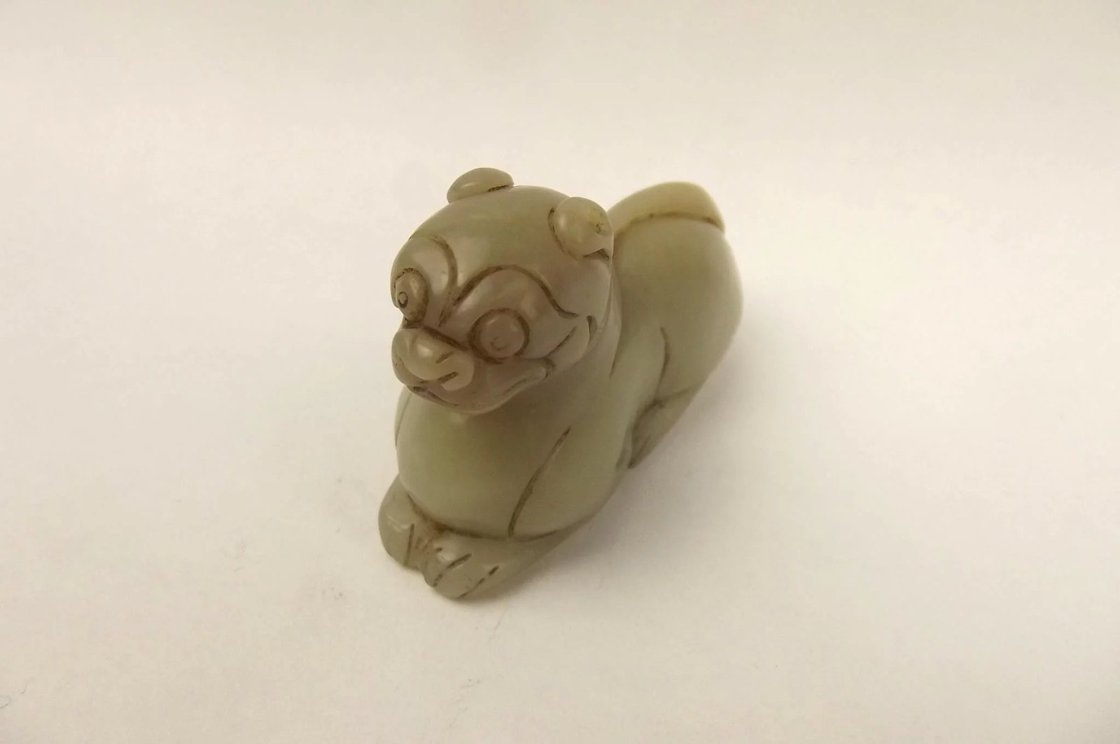 Chinese Ching Dynasty Nephrite Jade Tiger - Image 2
