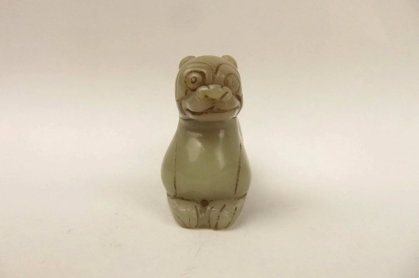 Chinese Ching Dynasty Nephrite Jade Tiger - Image 3